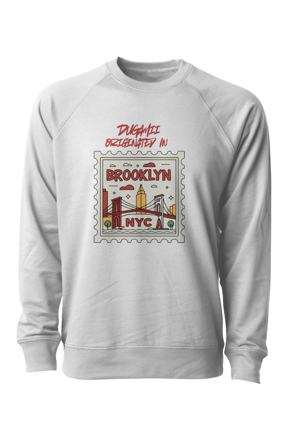 DuGamii "Originated In Brooklyn" Print Sweatshirt
