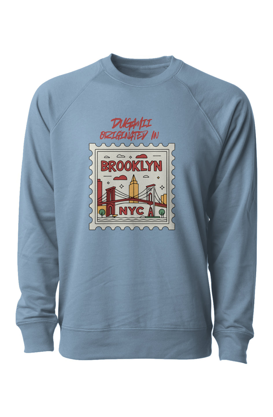 DuGamii "Originated In Brooklyn" Print Sweatshirt