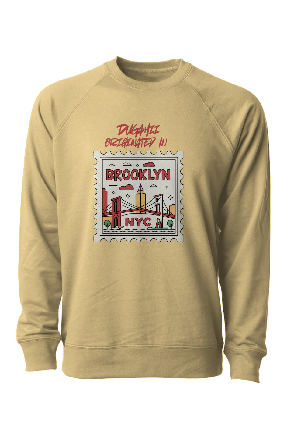 DuGamii "Originated In Brooklyn" Print Sweatshirt