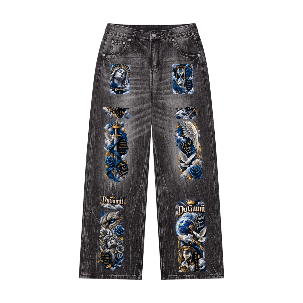 DuGamii Vaulted Edition — Higher Ground Statement Jeans