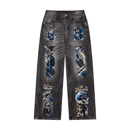 DuGamii Vaulted Edition — Higher Ground Statement Jeans