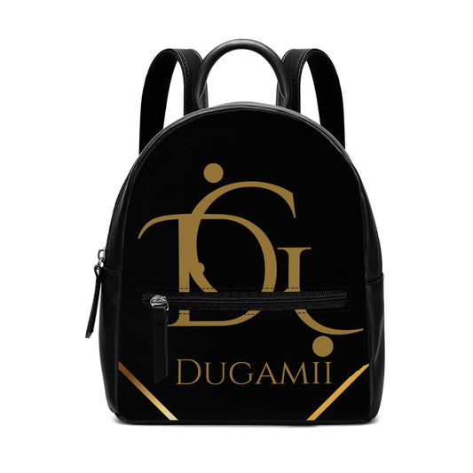 DuGamii Cute PU Womens Logo Printed Backpack