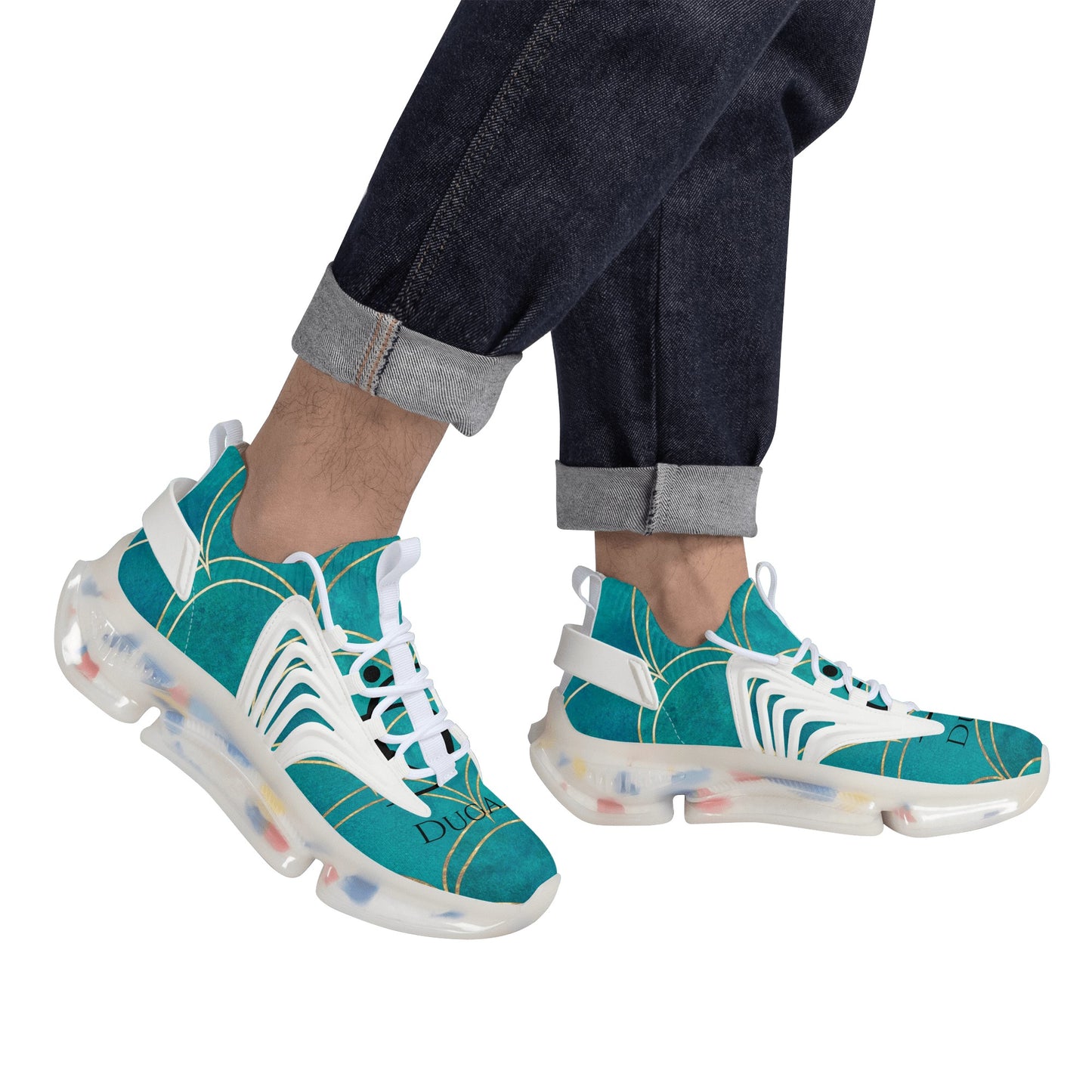 DuGamii Mens Cotton Candy React Running Shoes