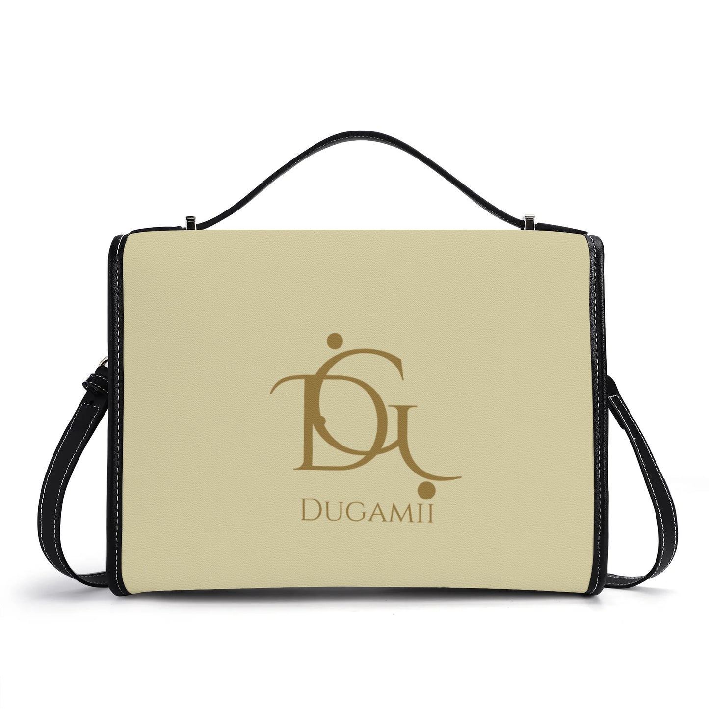 Womens DuGamii PU Leather  Bone Color Satchel Bag