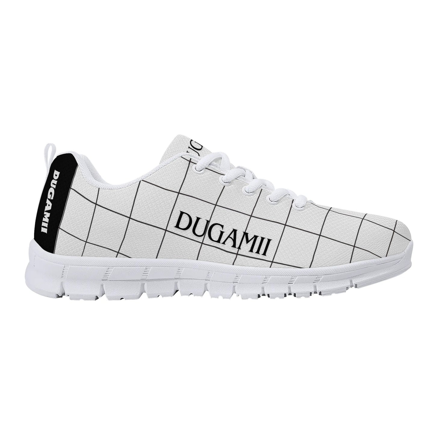 Mens DuGamii Signature White Mesh Running Shoes