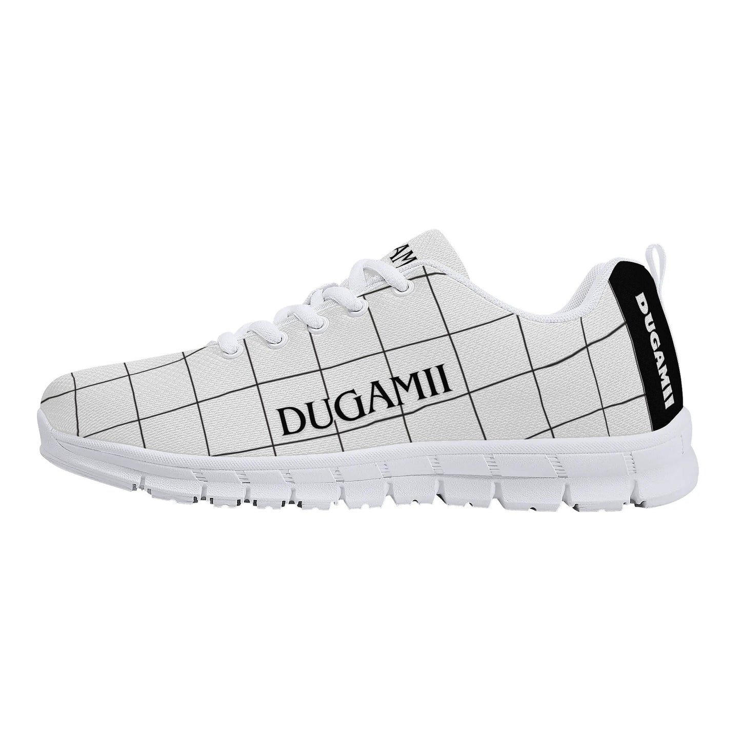 Mens DuGamii Signature White Mesh Running Shoes