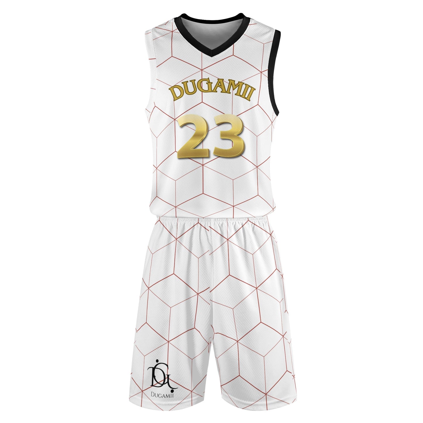 DuGamii Classic Adult Basketball Sports Jersey & Shorts