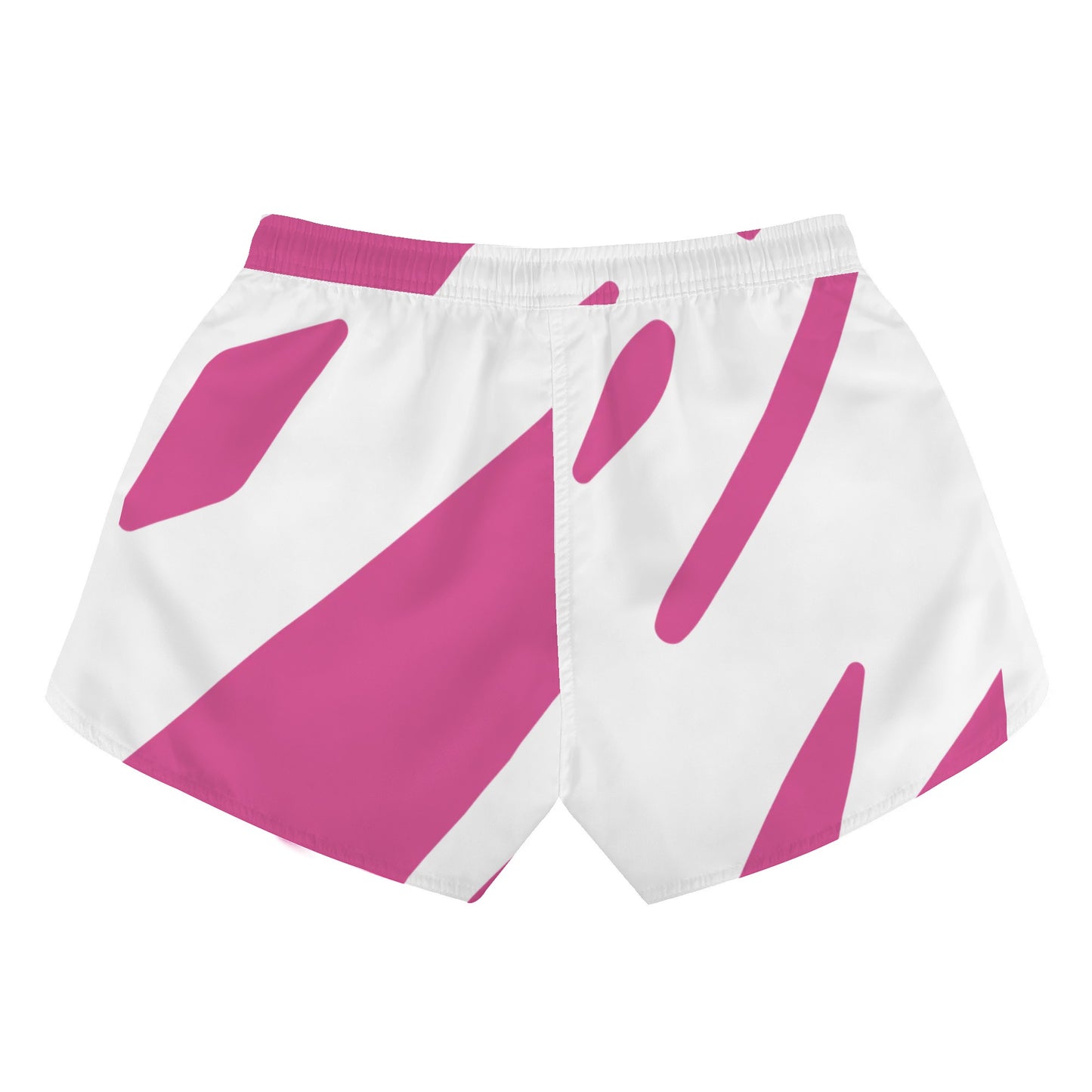 Women's Dugamii Casual Pink And White Beach Shorts