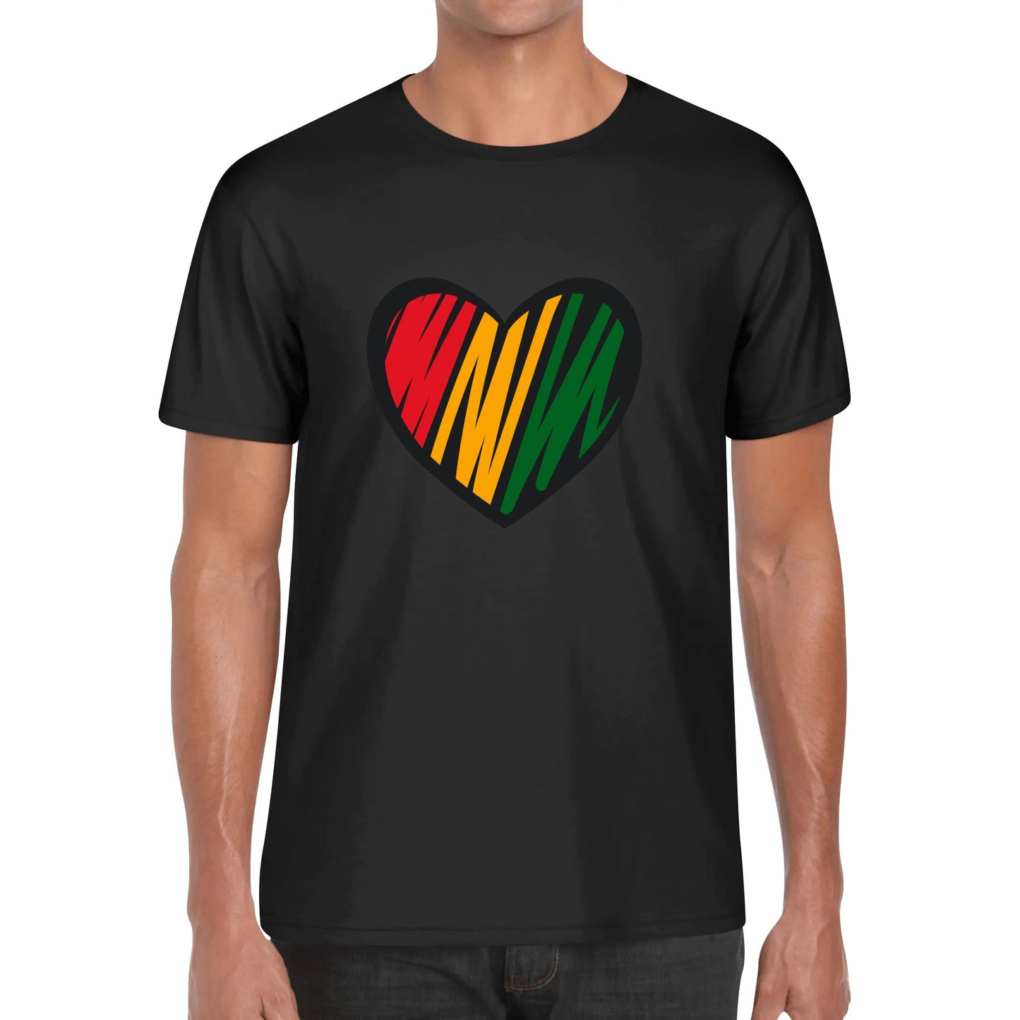 Mens DuGamii Heart Of Africa Cotton T-Shirt