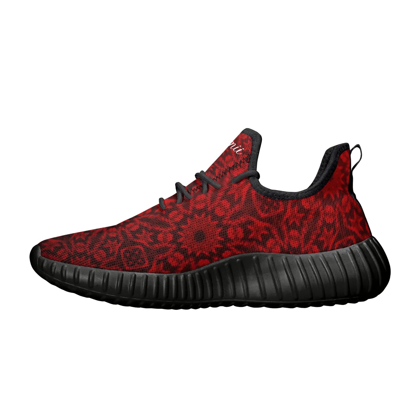 Mens DuGamii Red Knight Mesh Knit Sneakers