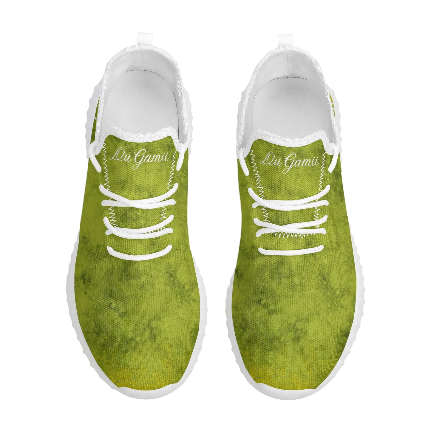 Mens DuGamii Sour Green Apple Mesh Knit Sneakers