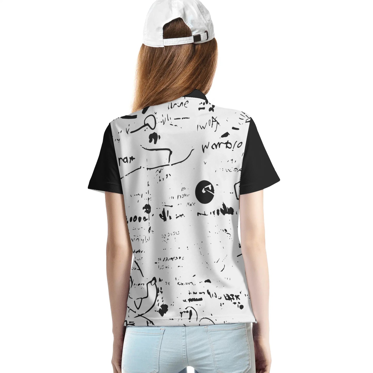 Women's DuGamii "Word Art" Top Button Shirt
