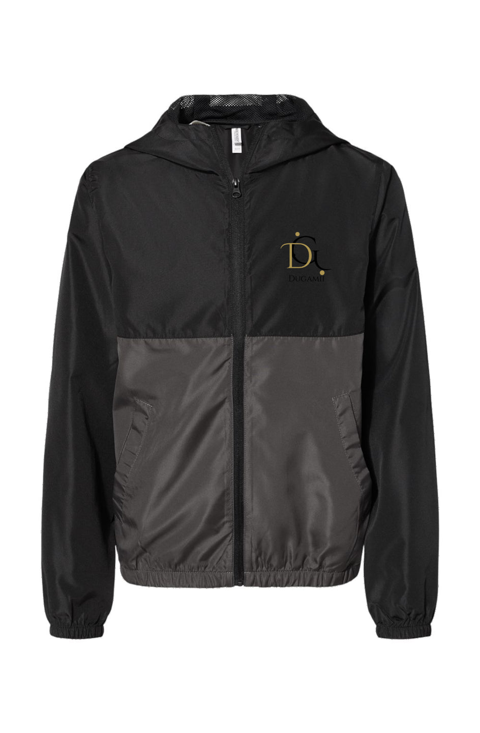 Dugamii Youth Black Graphite Windbreaker Jacket
