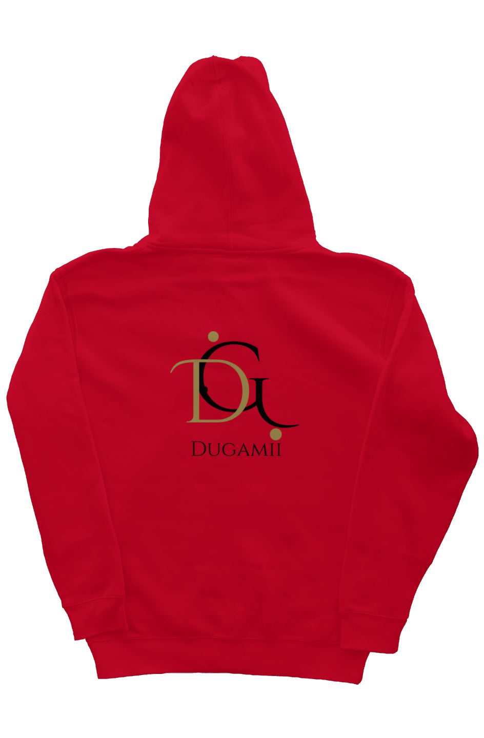 Dugamii Classic Red Zip Hoodie