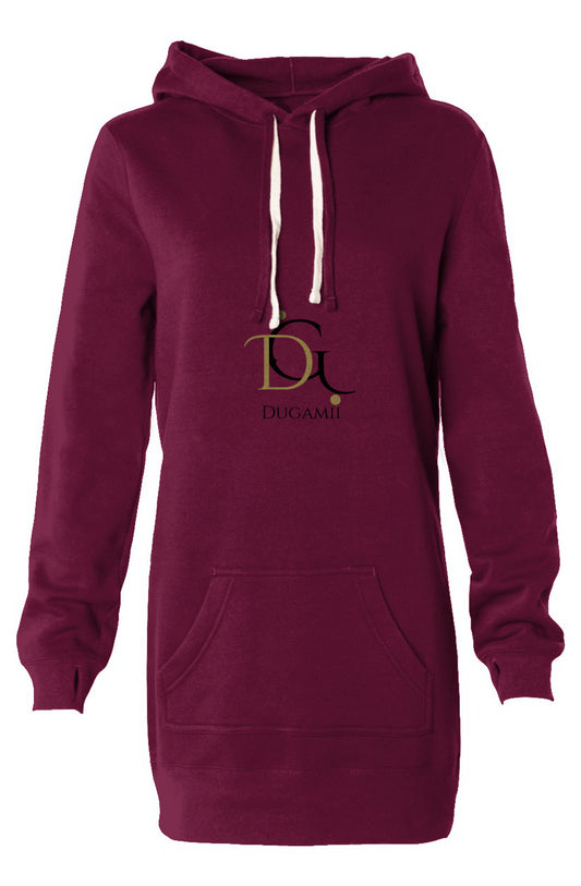 DuGamii Hooded Sweatshirt Dress