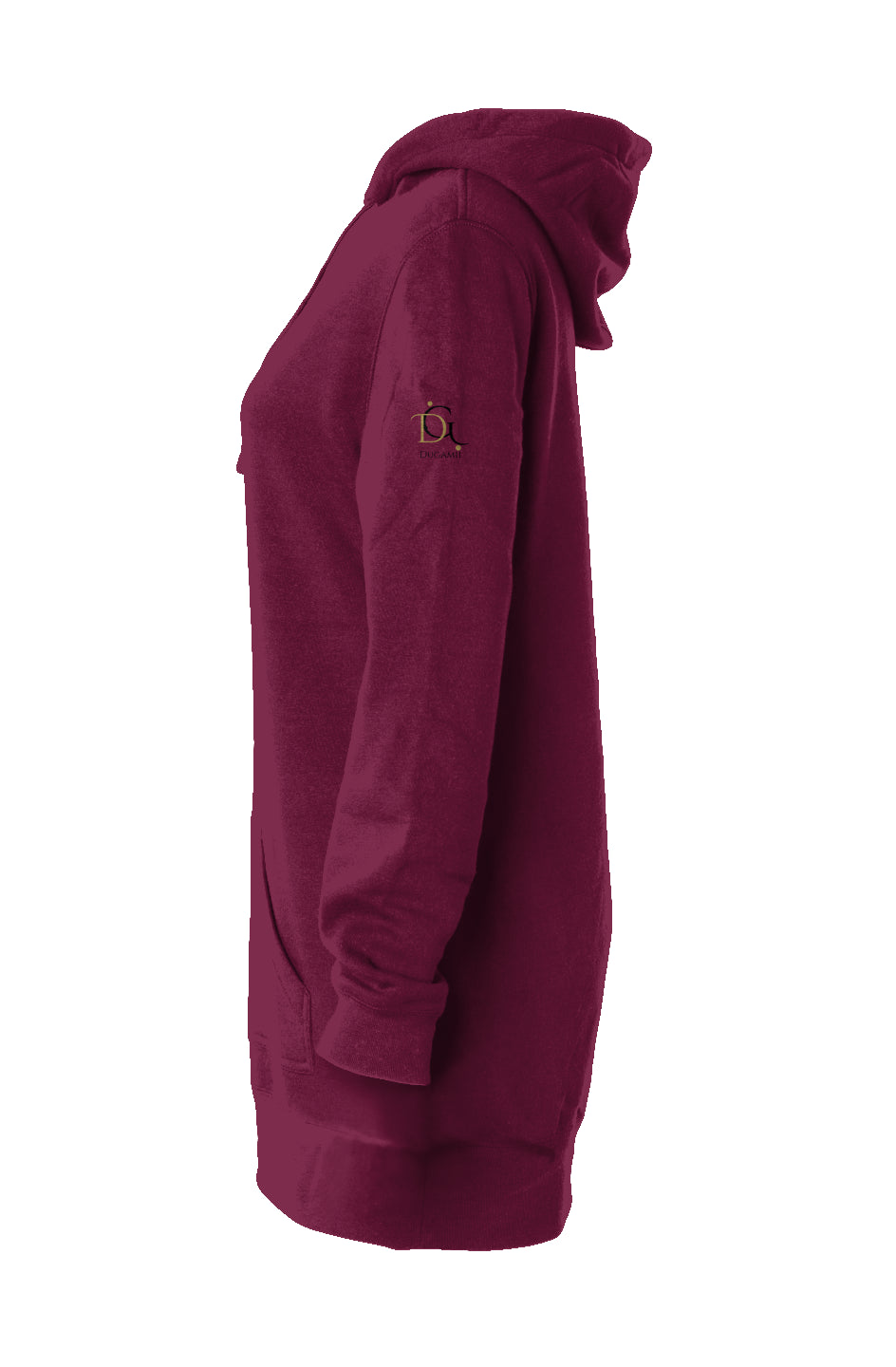 DuGamii Hooded Sweatshirt Dress