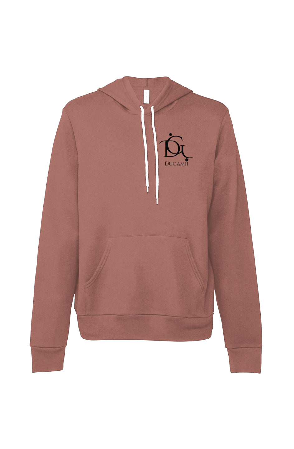 New DuGamii Mauve Sponge Fleece Pullover Hoodie