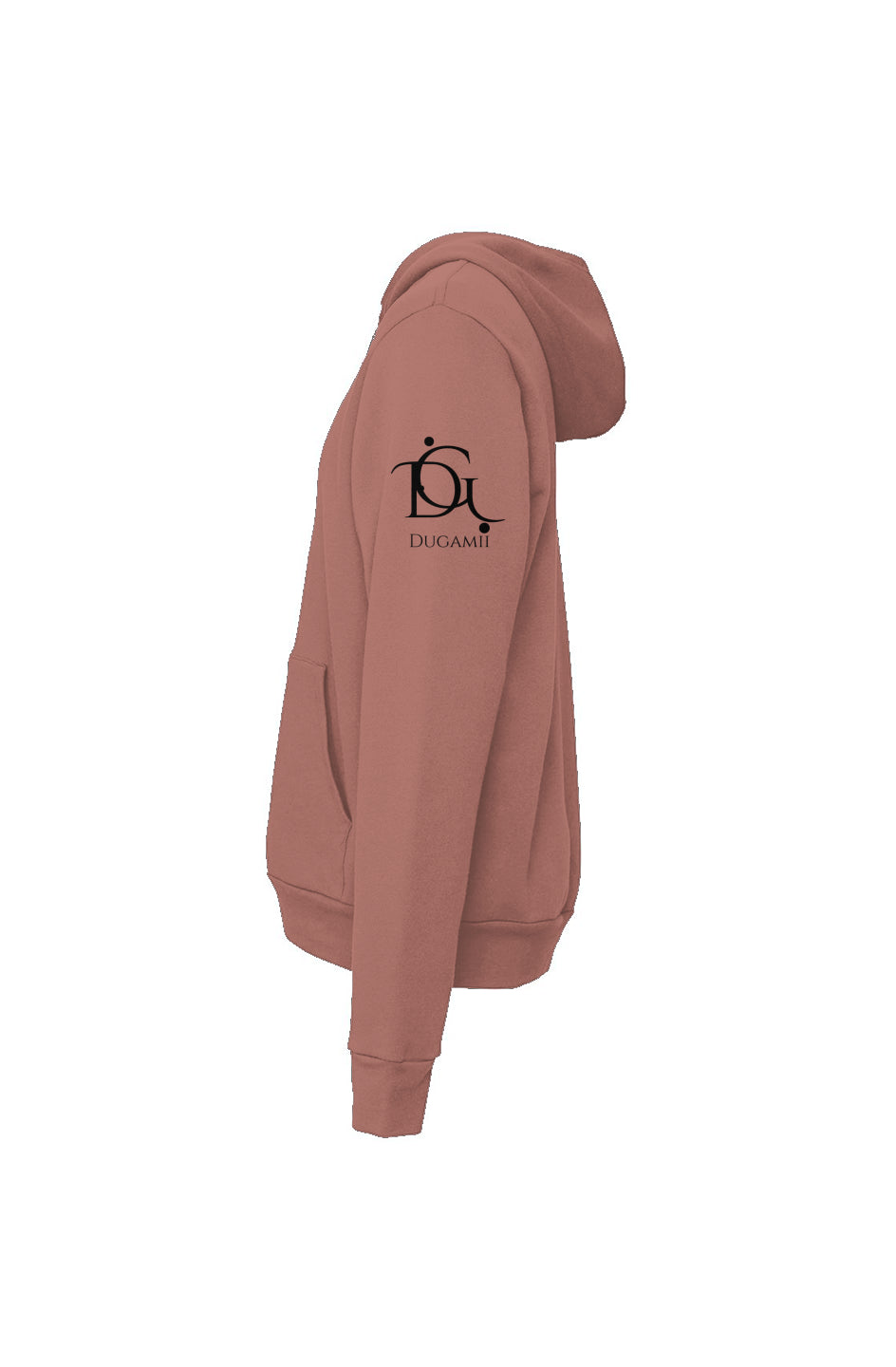 New DuGamii Mauve Sponge Fleece Pullover Hoodie