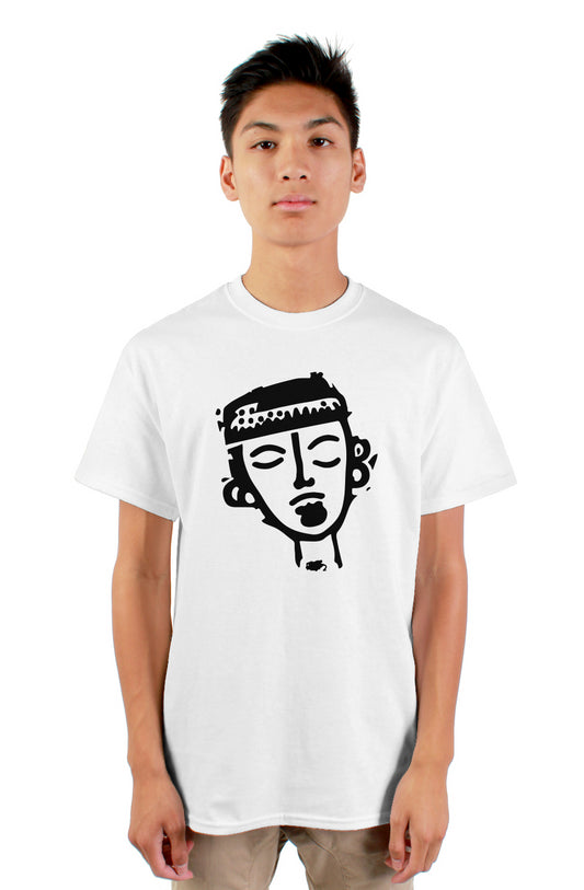 DuGamii Men's "Basquiat Art Inspired" White T-Shirt