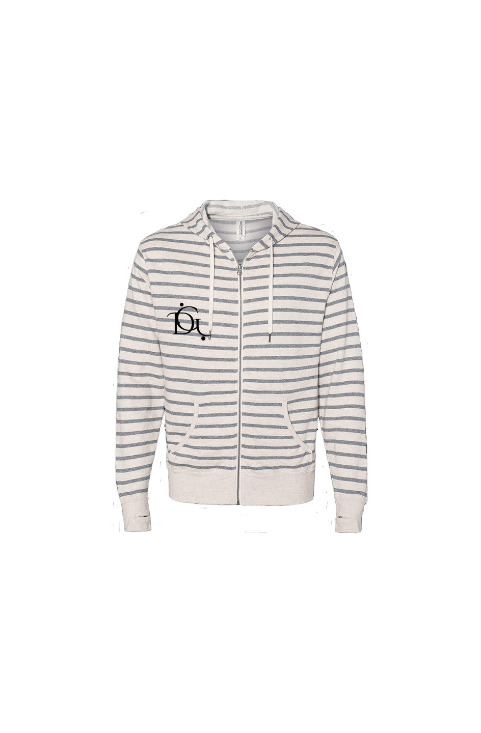 DuGamii Oatmeal Heather Zip Hoodie