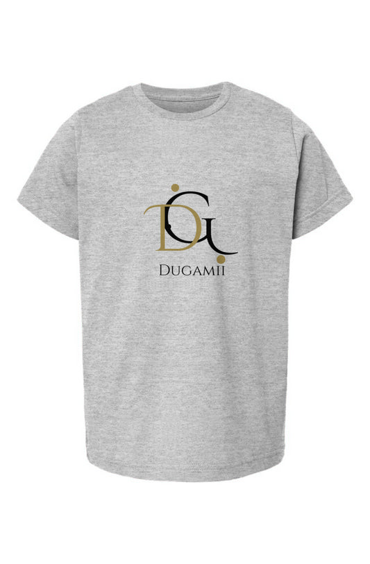 DuGamii Youth Logo Print Grey T-Shirt