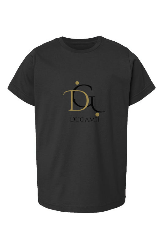 DuGamii Youth Logo Printed Black T-Shirt