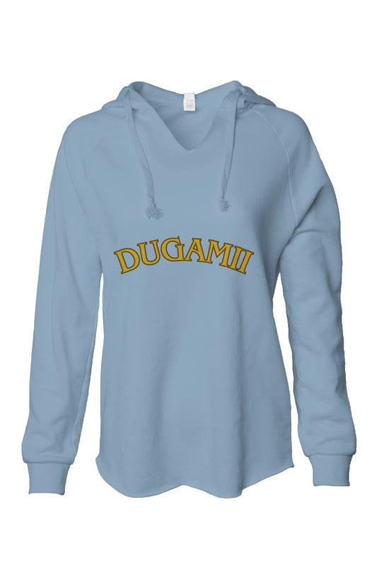Women's DuGamii Misty Blue Color Hooded Sweatshirt