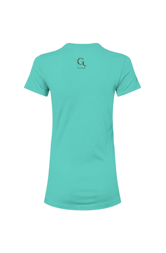 Women's DuGamii Teal Slim Fit Tee