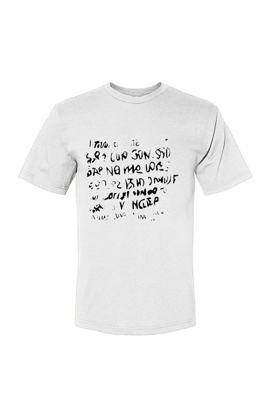 DuGamii "Basquait Inspired Word Art" 100% Cotton T-Shirt