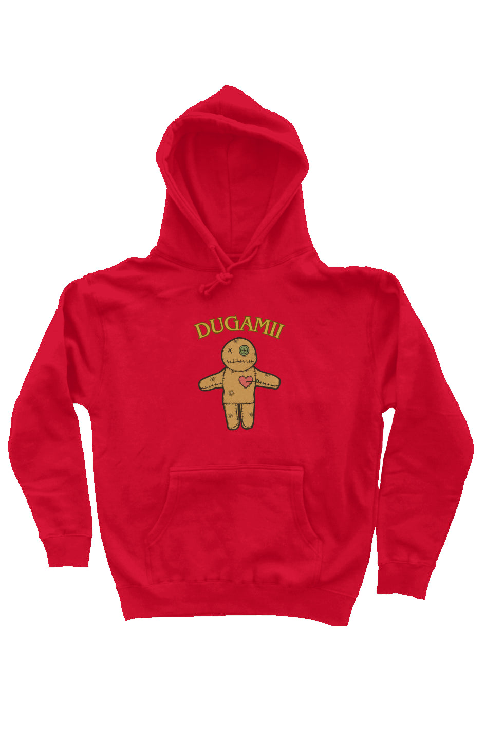 Men's Red DuGamii Premium Heavyweight "Teddy Bear" Hoodie