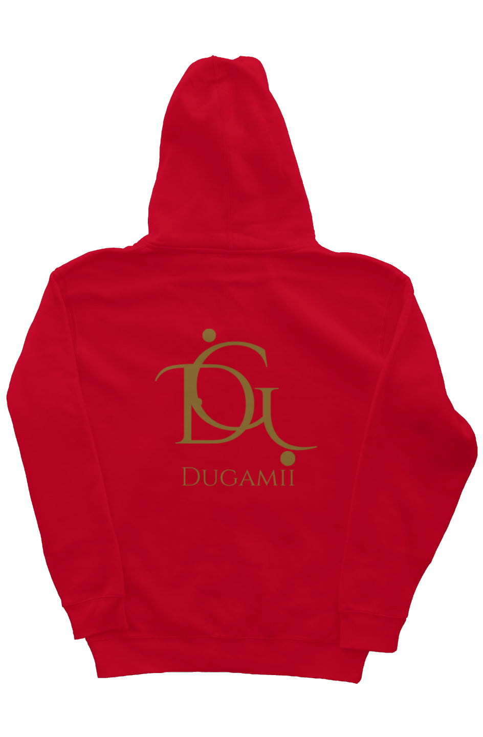 Men's Red DuGamii Premium Heavyweight "Teddy Bear" Hoodie