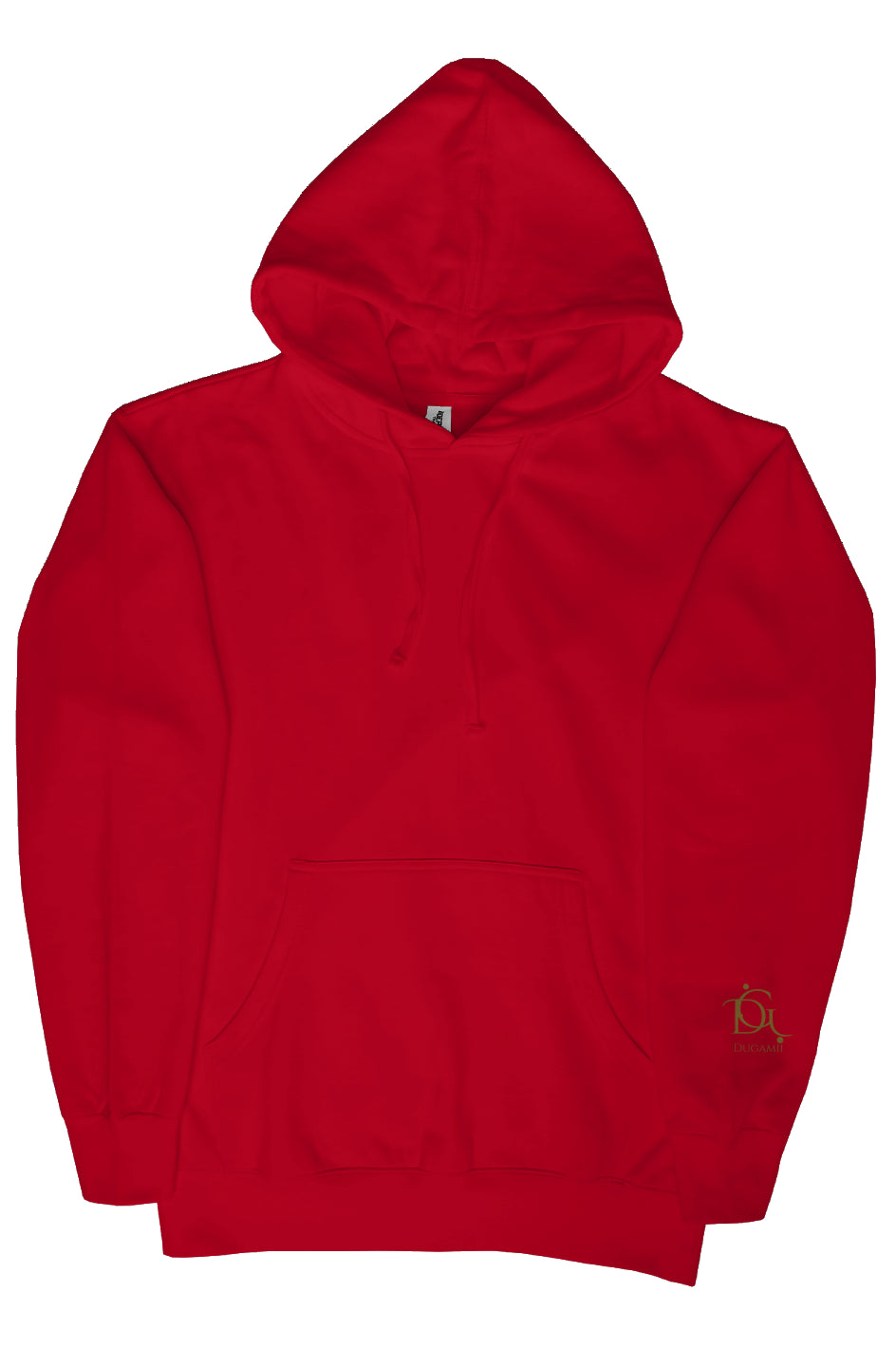 Men's Red DuGamii Premium Heavyweight "Teddy Bear" Hoodie