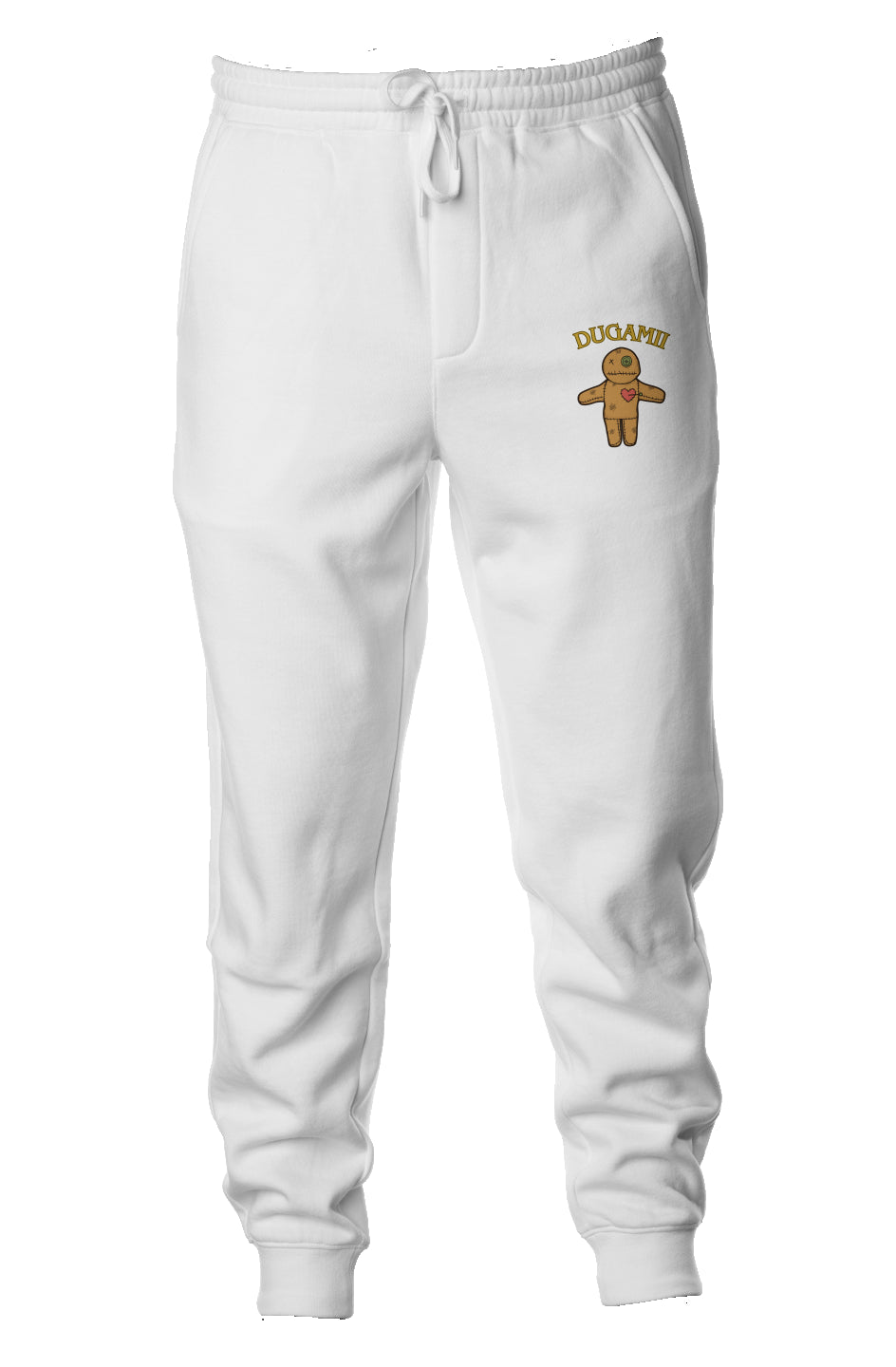 Men's White DuGamii Midweight Fleece Joggers