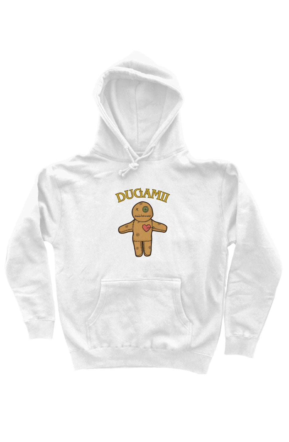 Men's White DuGamii Premium Heavyweight "Teddy Bear" Hoodie