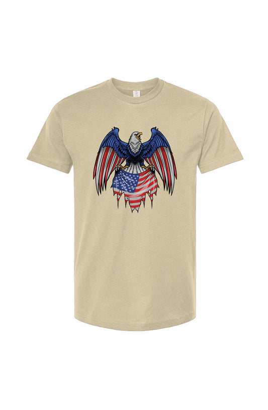 DuGamii Unisex "Eagle of America" Vintage White T Shirt