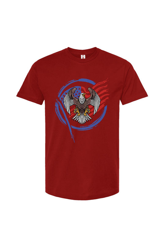 DuGamii Unisex "Brave Eagle" Cardinal Red T Shirt