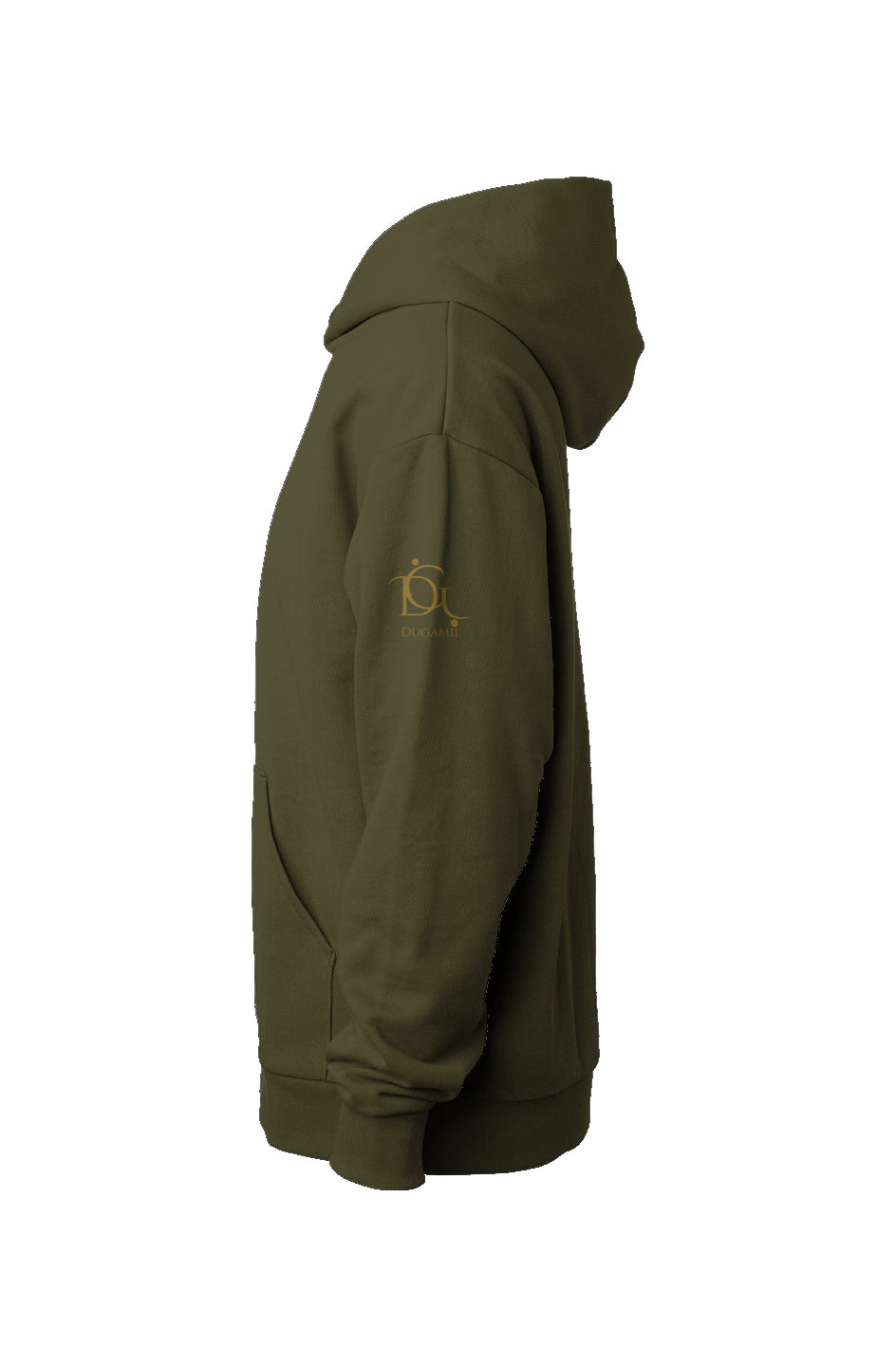 Men's DuGamii Designer Luxury Olive Hooded Sweatshirt