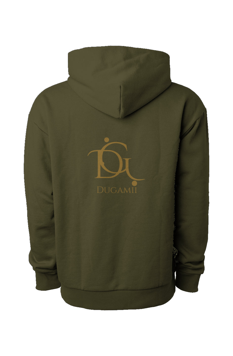 Men's DuGamii Designer Luxury Olive Hooded Sweatshirt