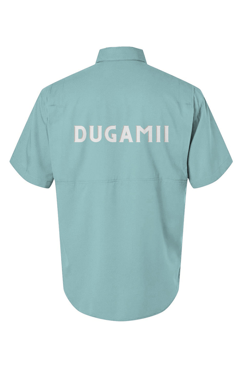 Men's DuGamii Aqua Blue Lightweight Fishing Shirt