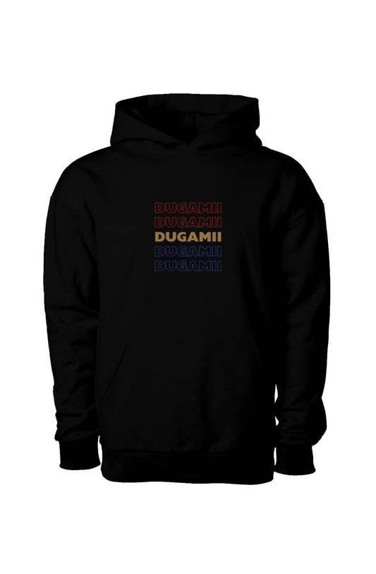 DuGamii Back Block Hooded Sweatshirt