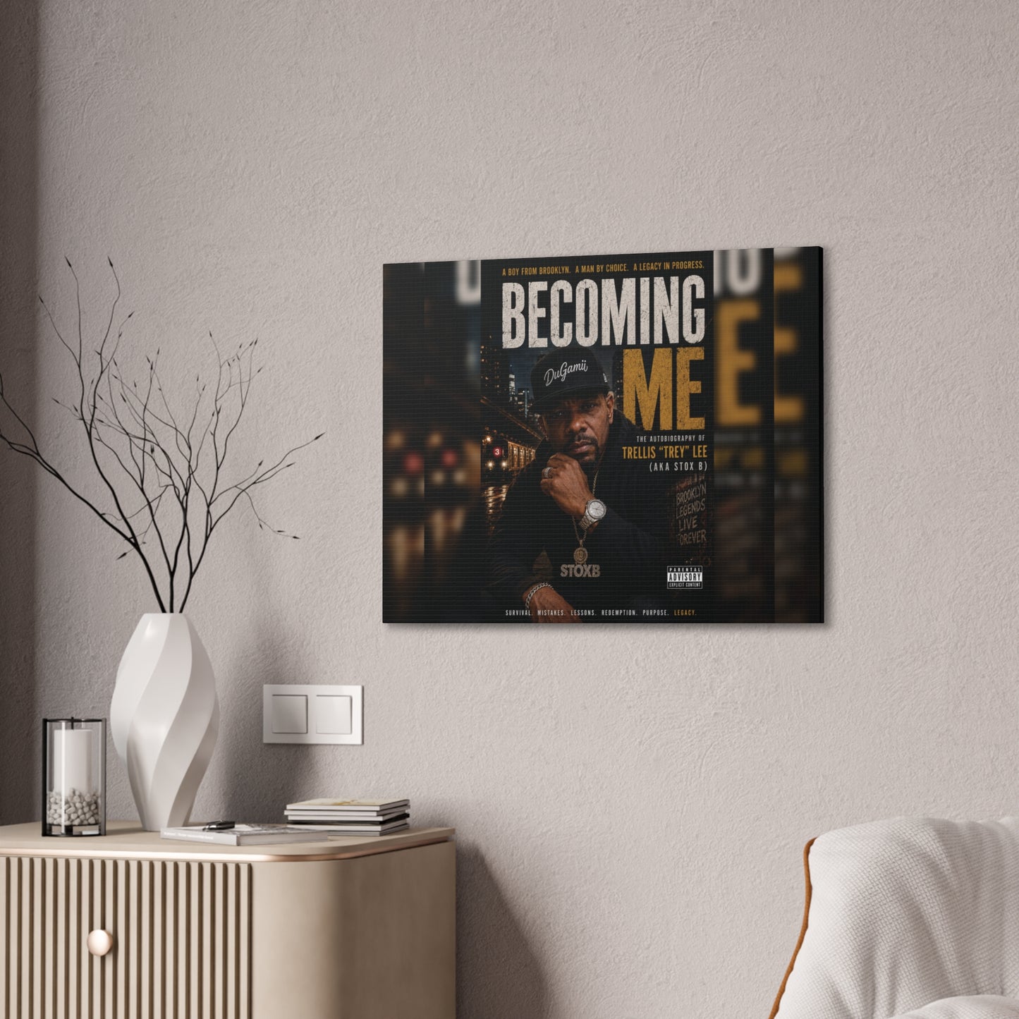 Becoming Me - Stretched Canvas Album Art Print