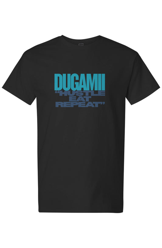 DuGamii "Hustle, Eat, Repeat" Light Cotton T-Shirt