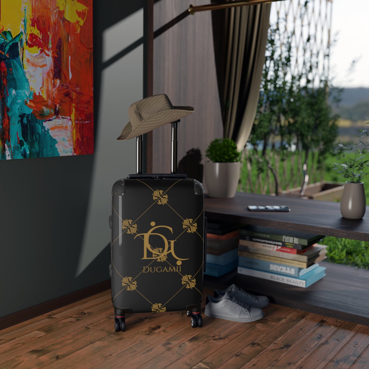 DuGamii Luxury Carry Suitcase With Wheels and Security Lock
