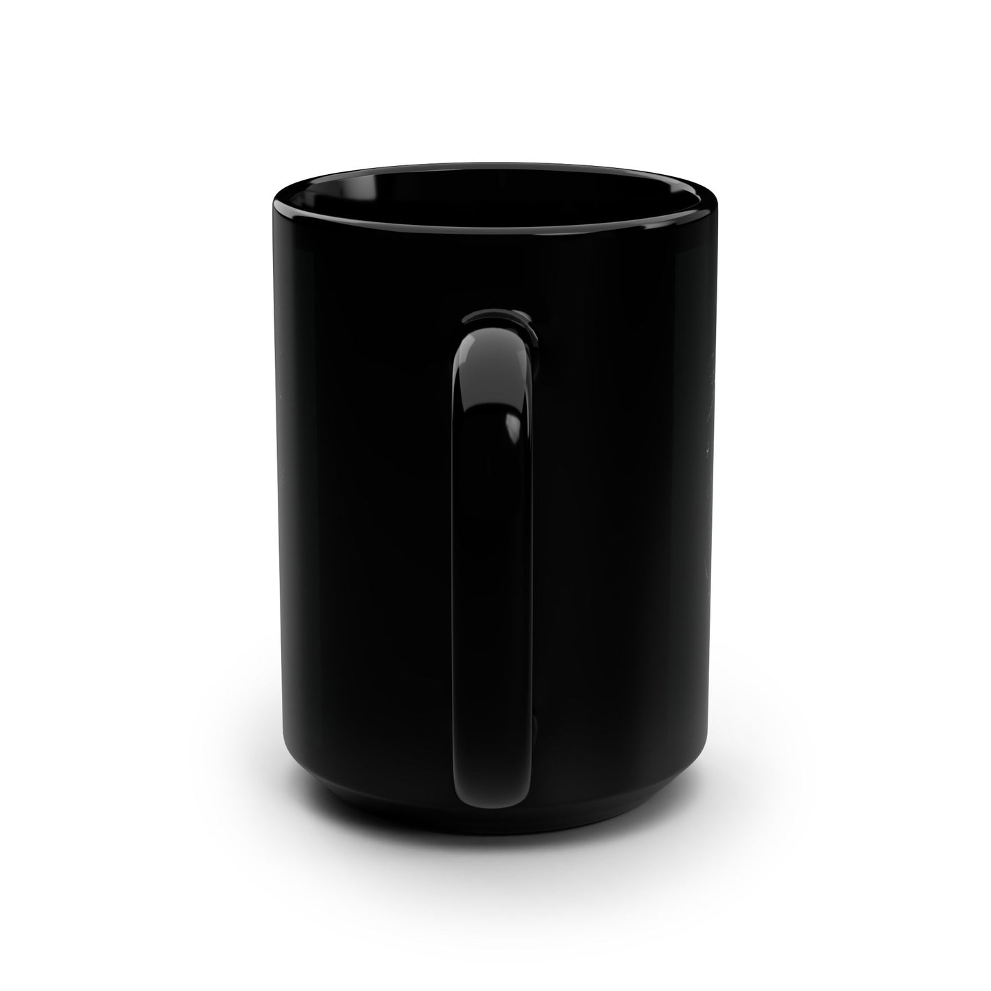 DUGAMII Crown Black 15oz Coffee Mug — Bold Graffiti Logo Ceramic