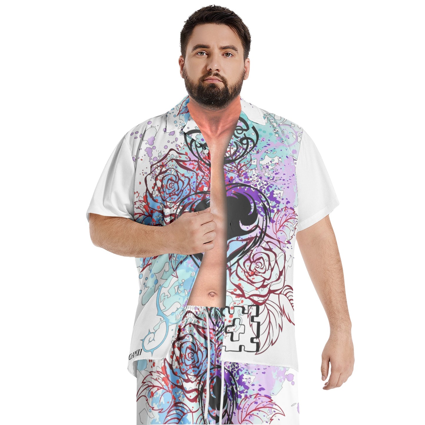 Men's DuGamii Lock and Key Hawaiian Shirt Sets