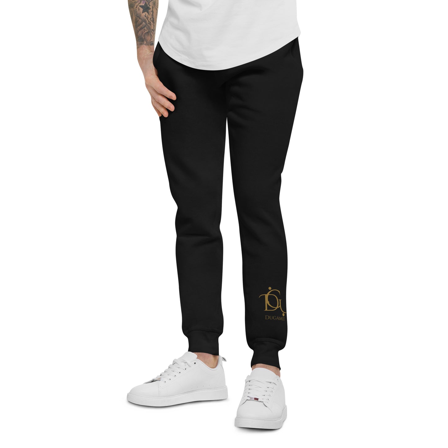 DuGamii Logo Printed Unisex Fleece Sweatpants